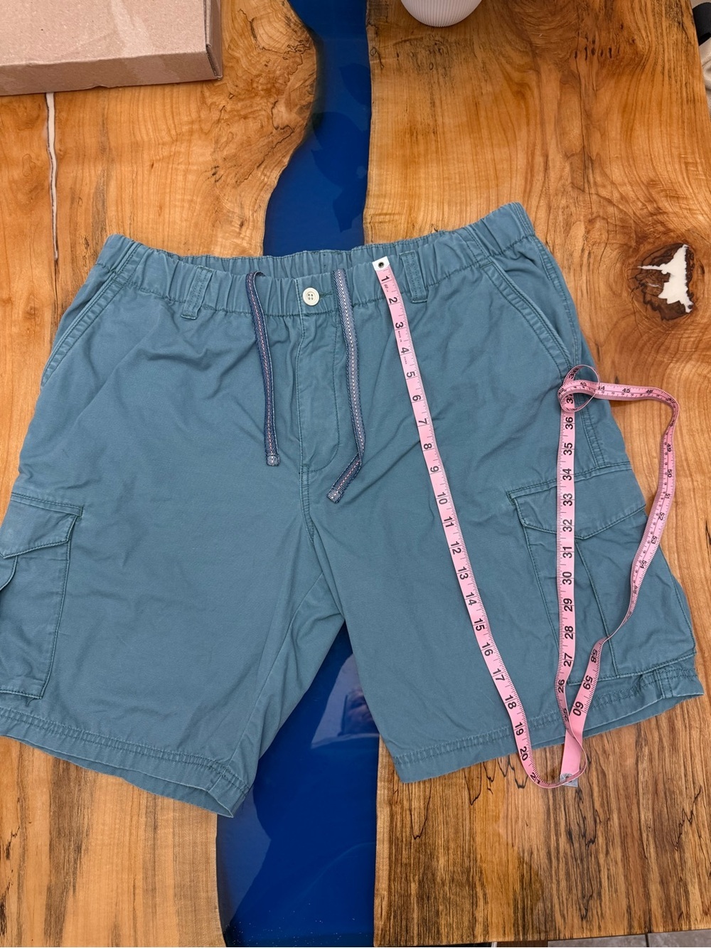 Tommy Bahama Cargo Shorts XL Blue Drawstring Island Casual Coastal - Picture 3 of 13